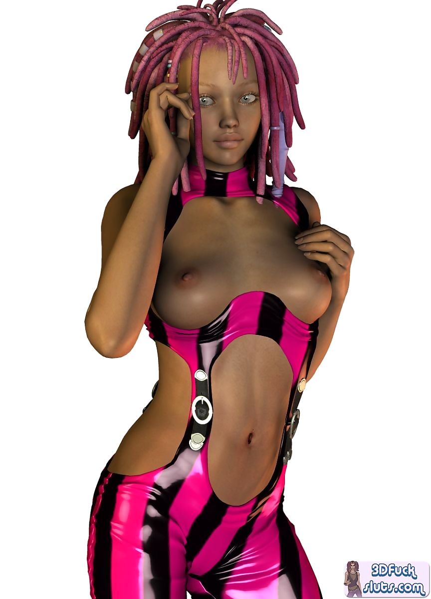 3d toon with pink dreadlocks - part 12