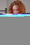 Young redhead Ninelly endures hardcore vaginal and anal penetrations