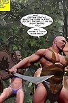 A female elf doing a giant guy in these comics - part 9