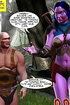 A female elf doing a giant guy in these comics - part 9